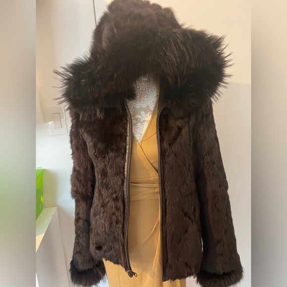 Authentic Fur Jacket Coat Size Small - Picture 4 of 5